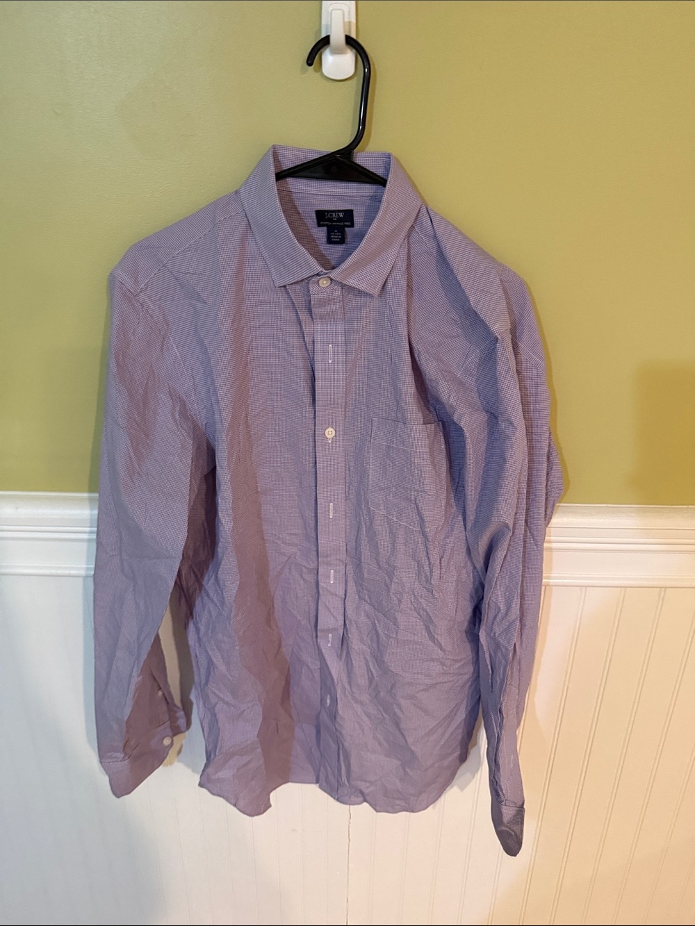 J. Crew Men’s Size M (Neck Size 15.5) Light Purple Button-Down Dress Shirt